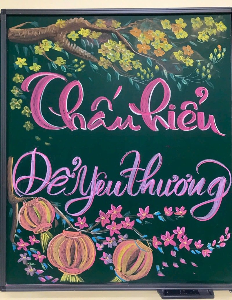 trang trí bảng đẹp đơn giản 21