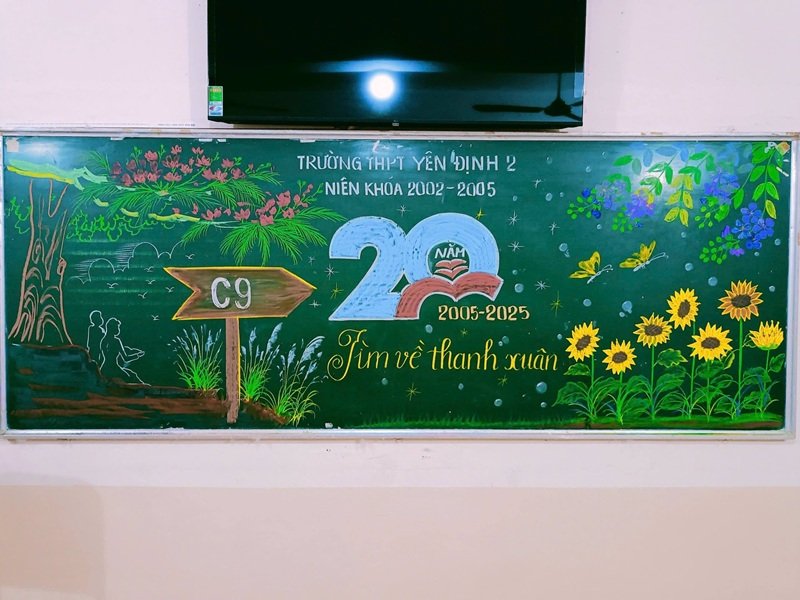 trang trí bảng đẹp đơn giản 24