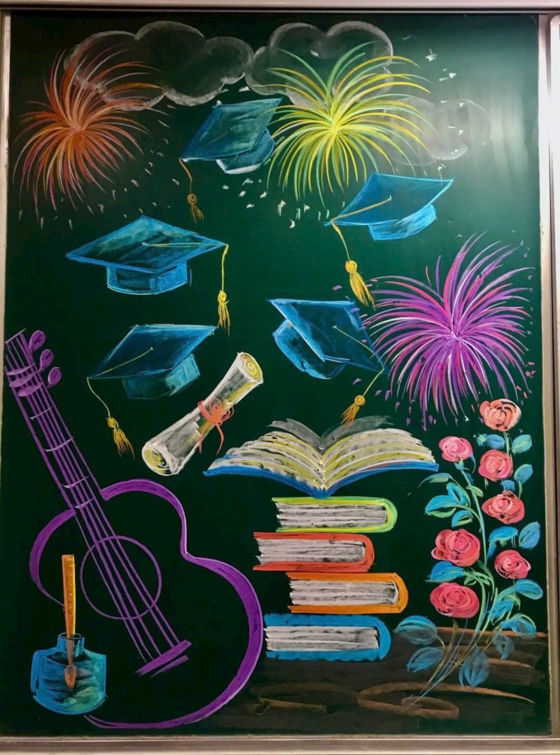 trang trí bảng đẹp đơn giản 28
