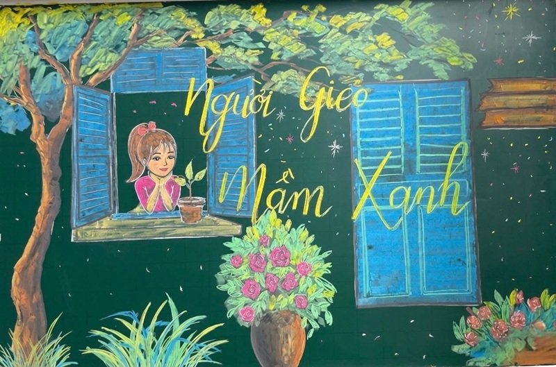 trang trí bảng đẹp đơn giản 30