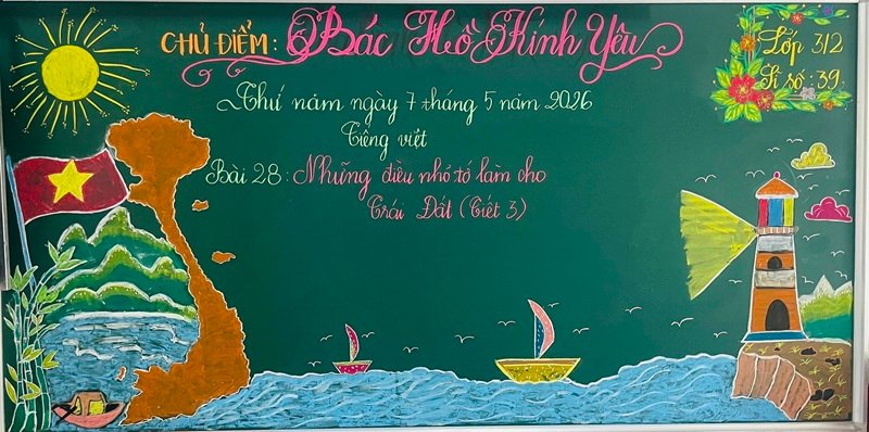 trang trí bảng đẹp đơn giản 4