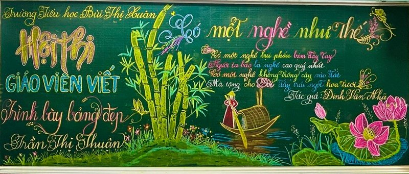 trang trí bảng đẹp đơn giản 6