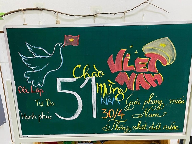 trang trí bảng đẹp đơn giản 9