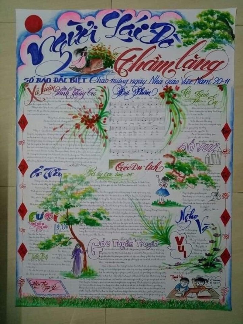 trang trí báo tường 12