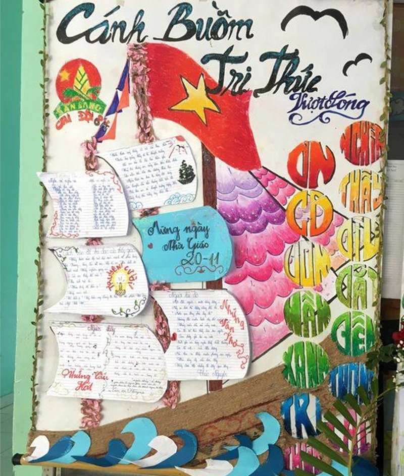 trang trí báo tường 15