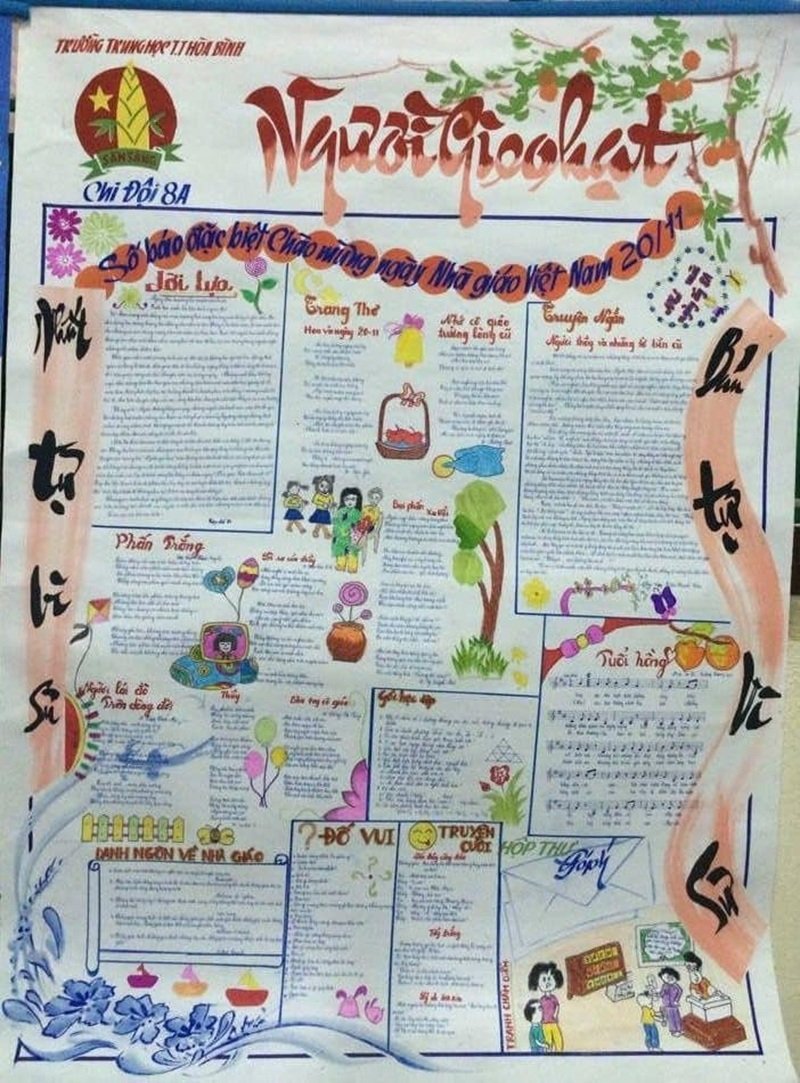 trang trí báo tường 19