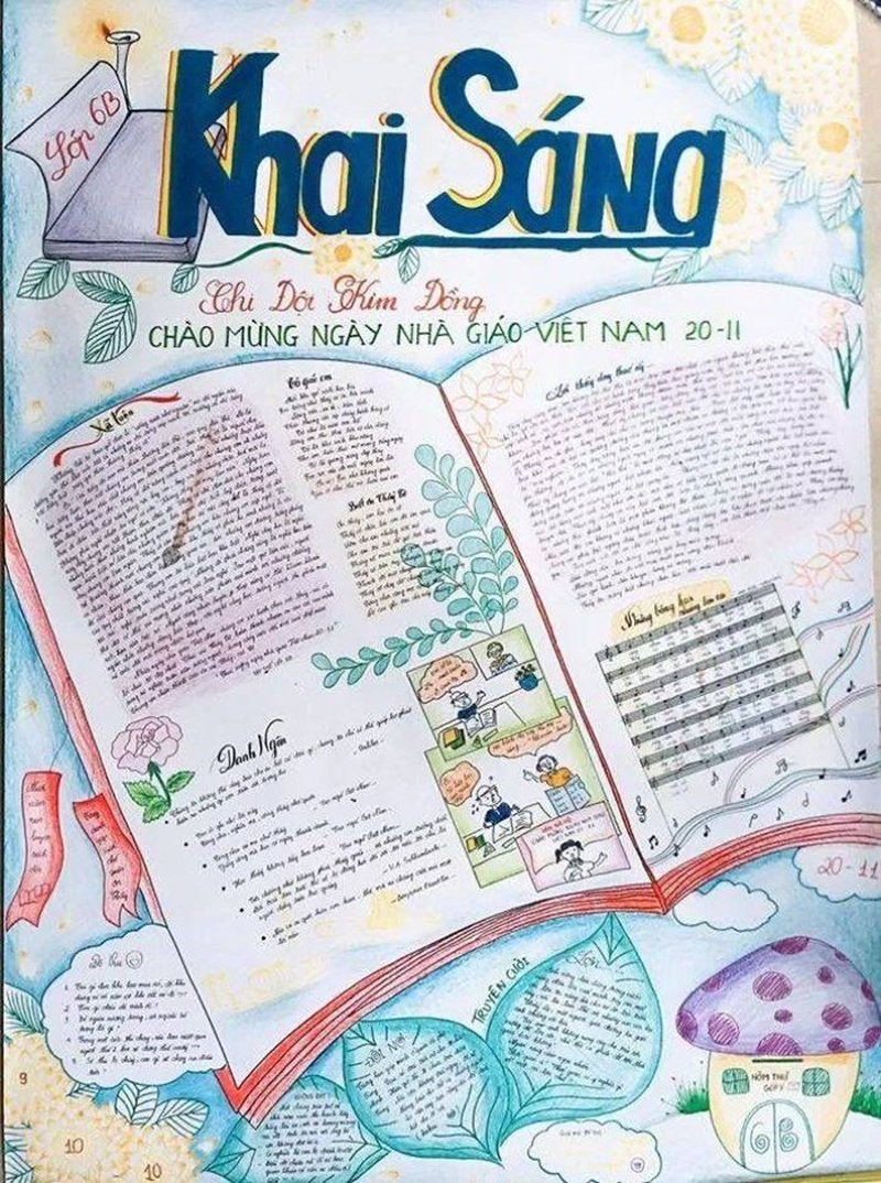 trang trí báo tường 22
