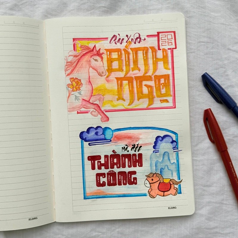 trang trí chữ 2