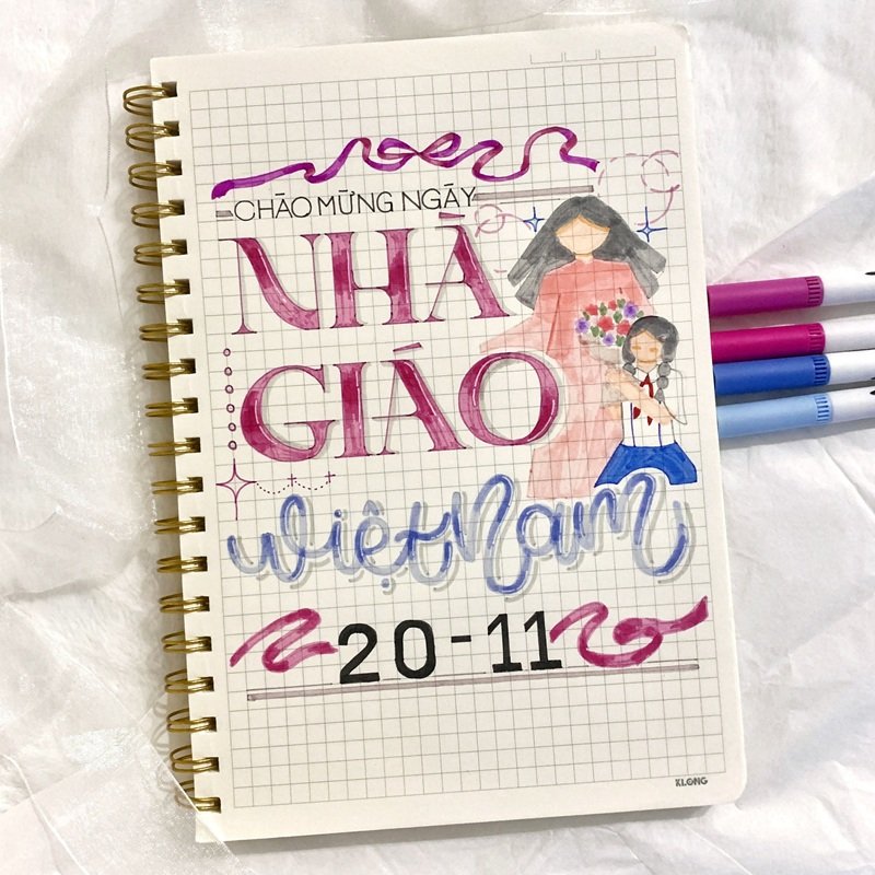 trang trí vở 1