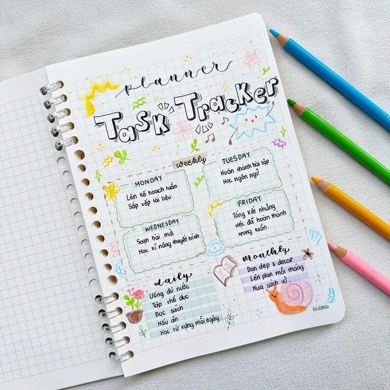 trang trí vở 17
