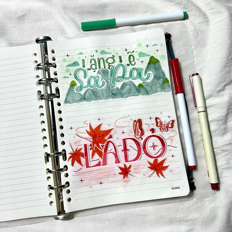 trang trí vở 20