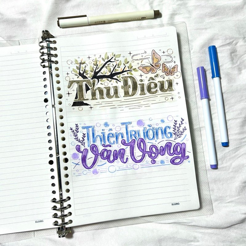 trang trí vở 23