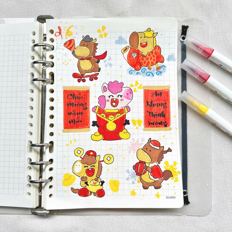 trang trí vở 31