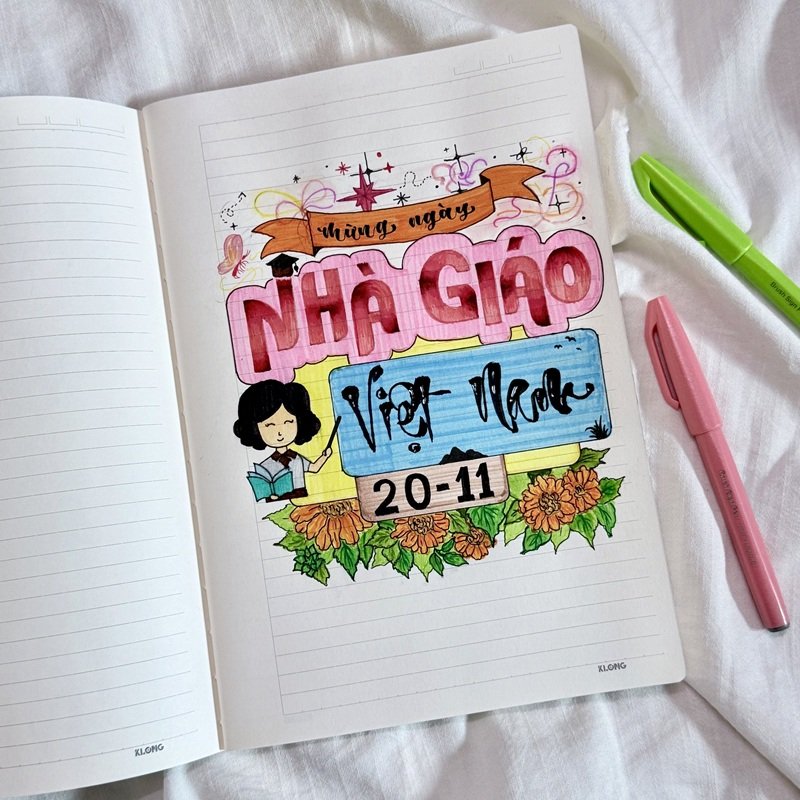 trang trí vở 4