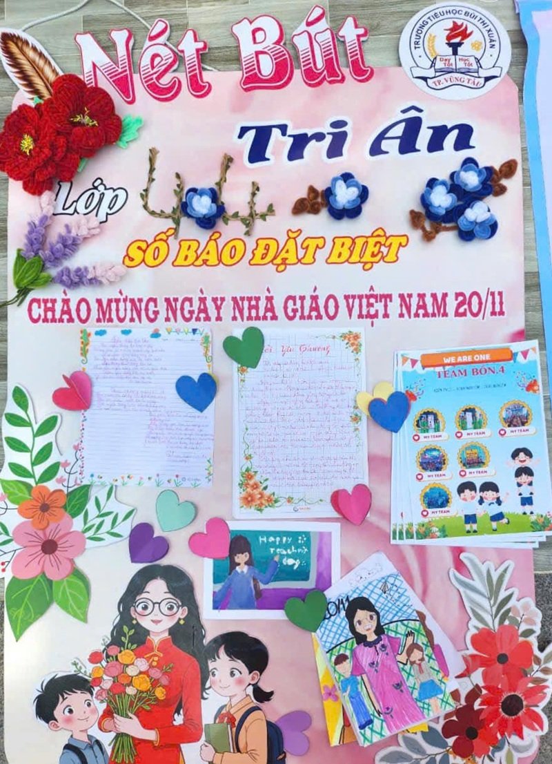 vẽ trang trí báo tường