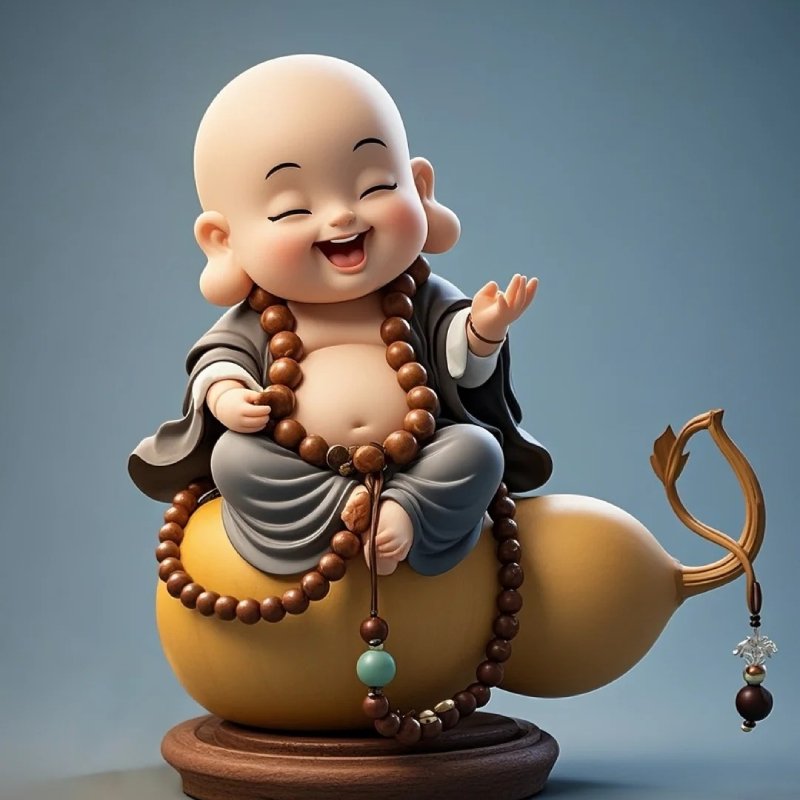 Avatar Chú Tiểu cầm chuỗi hạt bình an