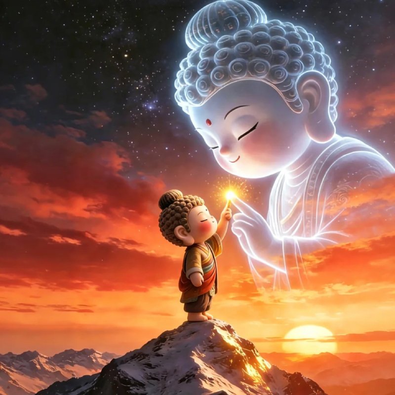 Avatar Chú Tiểu bình yên mang ý nghĩa đẹp