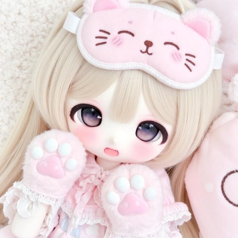 avatar chibi màu hồng