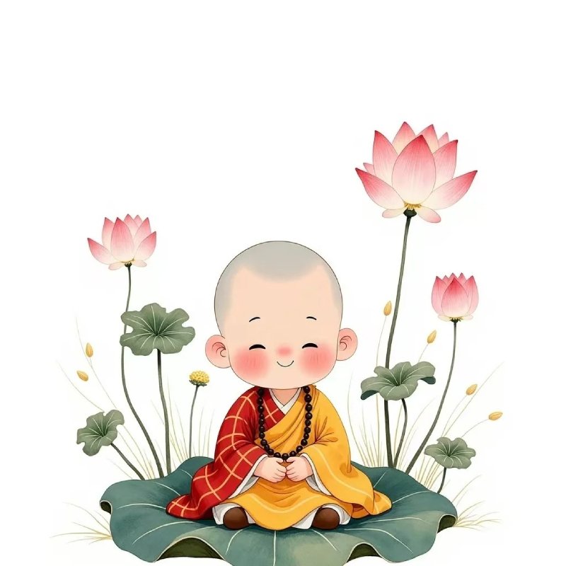 Avatar Chú Tiểu mặc áo nâu truyền thống