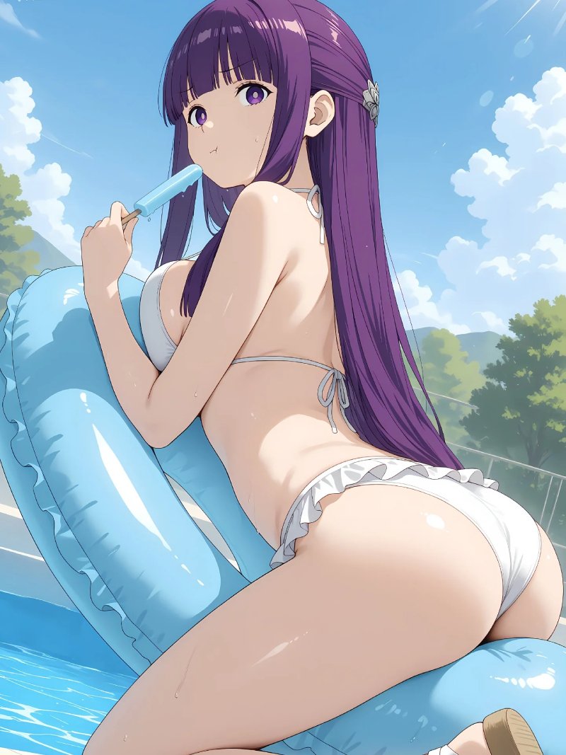 Hình ảnh anime mặc bikini phù hợp làm avatar.