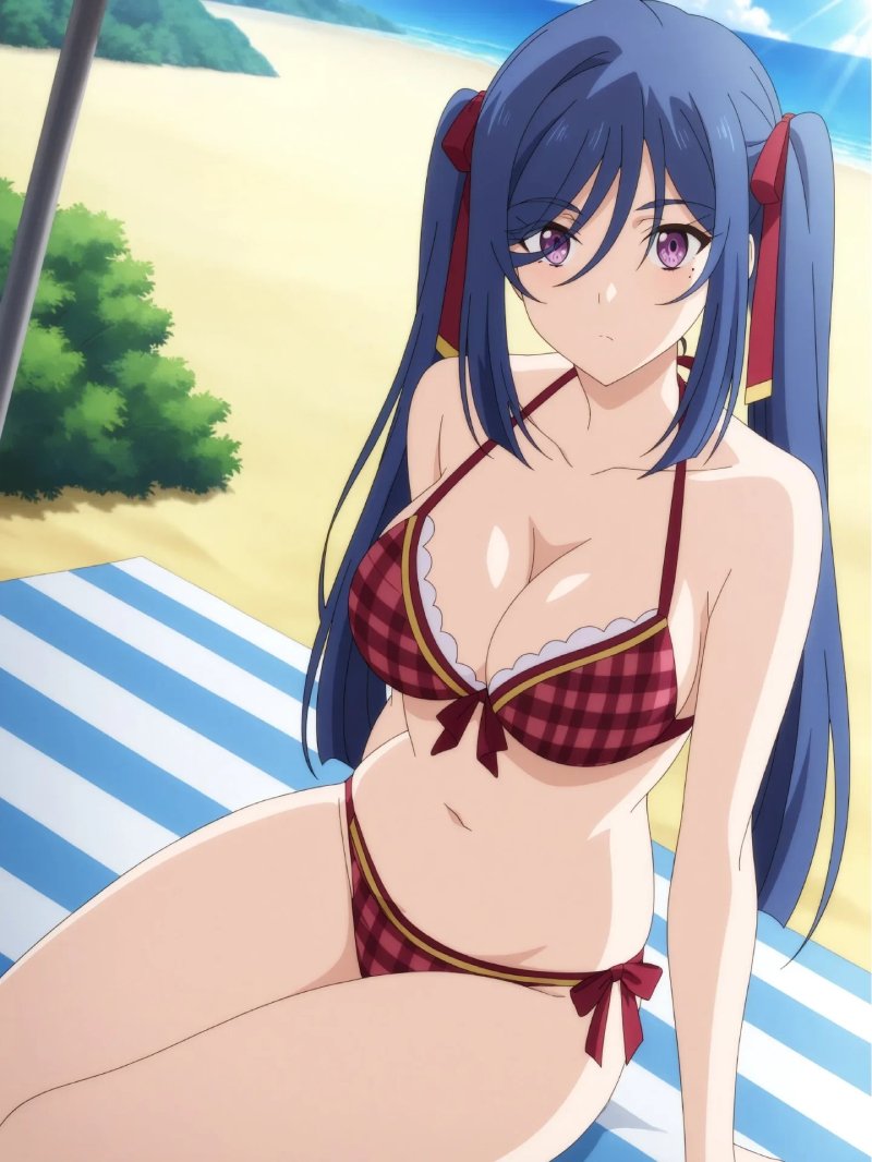 Ảnh anime mặc bikini với tạo hình độc đáo.