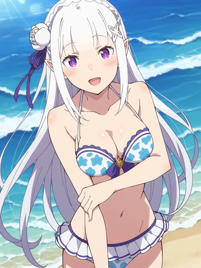 Ảnh anime mặc bikini phong cách trẻ trung.