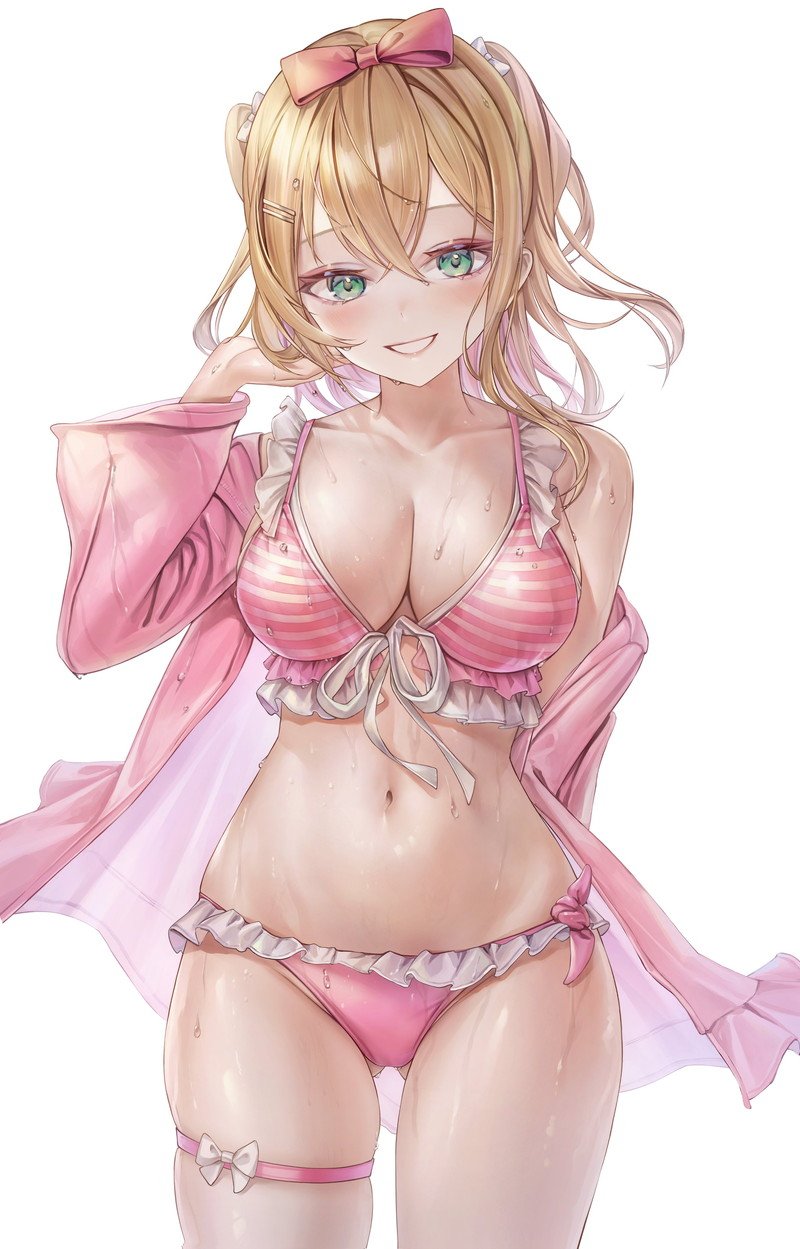 Ảnh Gái Anime Mặc Bikini với phong cách năng động