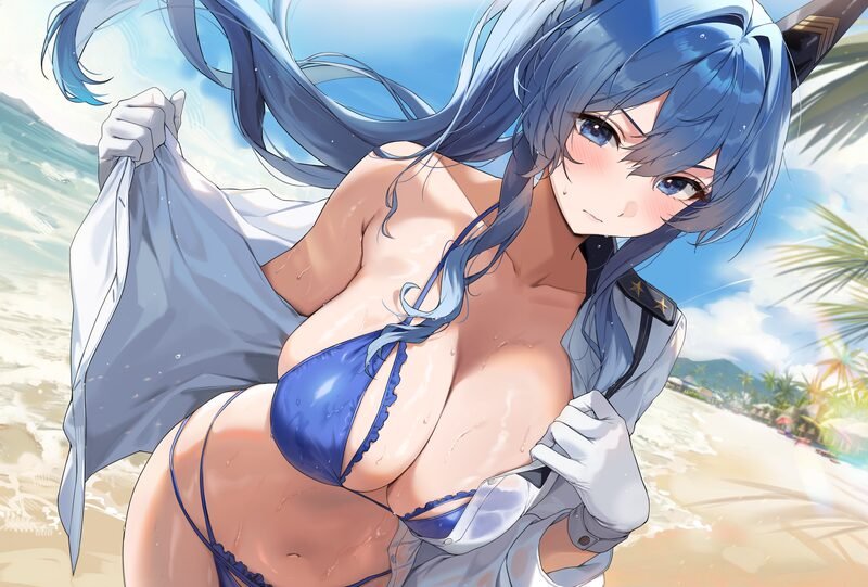 Hình nhân vật anime nữ diện bikini nổi bật