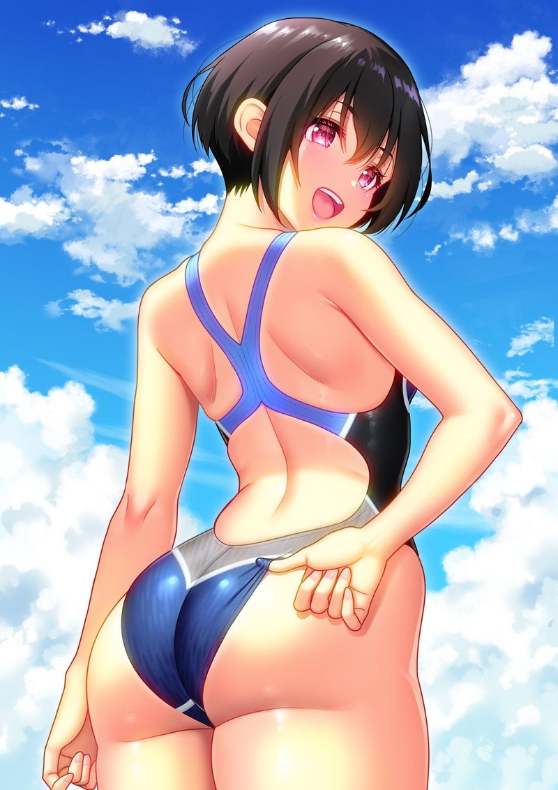 Hình cô gái anime diện bikini phong cách mùa hè
